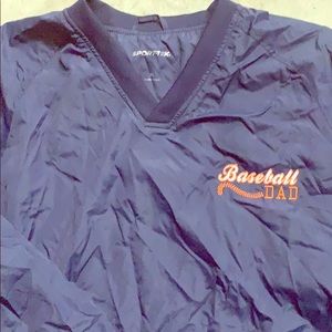 Baseball  Dad windbreaker. No hood